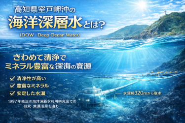 海洋深層水(室戸岬)とは？体液に近いミネラルバランスと美容効果